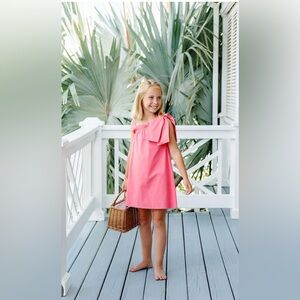 New with tag! TBBC The Beaufort Bonnet Company Coral Dress with Bow size 8